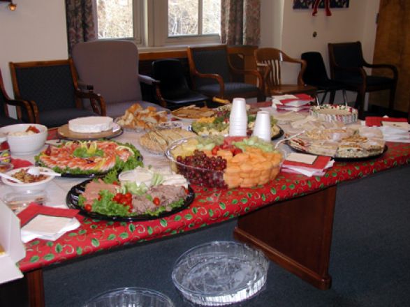 Students and faculty enjoy Holiday Party 2004.