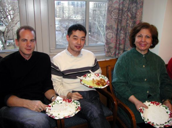 Students and faculty enjoy Holiday Party 2004.