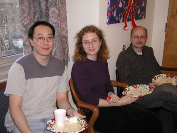 Students and faculty enjoy Holiday Party 2004.