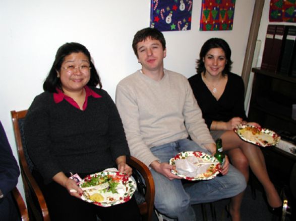 Students and faculty enjoy Holiday Party 2004.