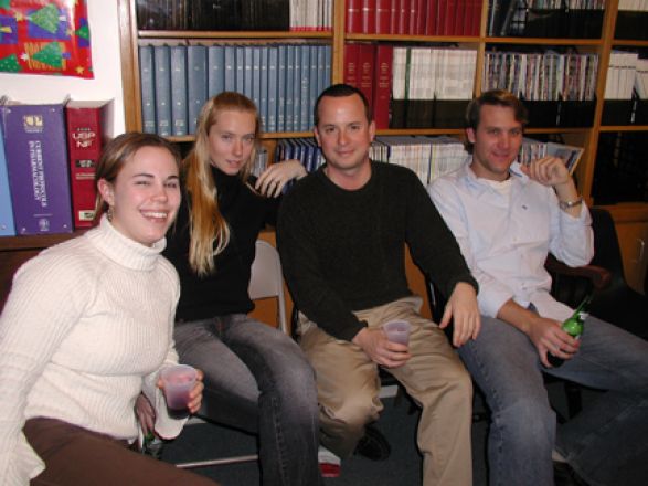 Students and faculty enjoy Holiday Party 2004.