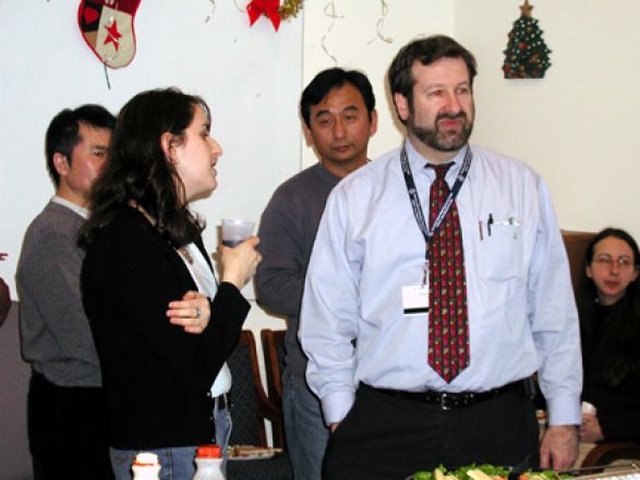 Students and faculty enjoy Holiday Party 2004.