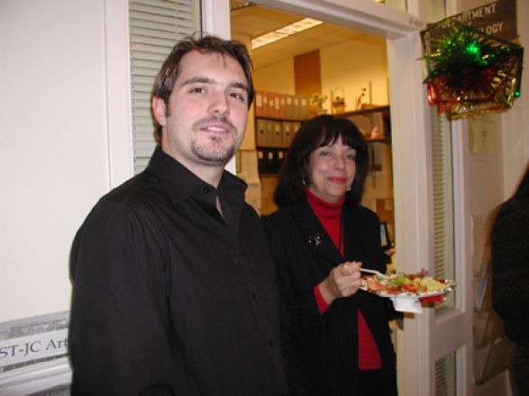 Students and faculty enjoy Holiday Party 2004.