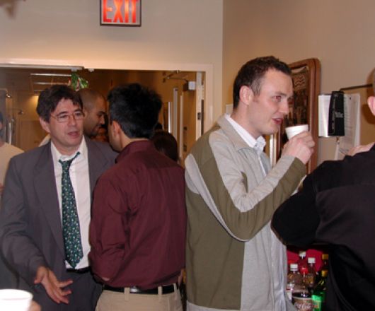 Students and faculty enjoy Holiday Party 2004.