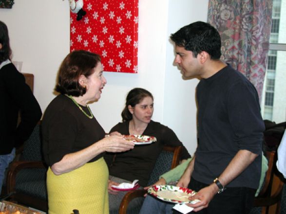 Students and faculty enjoy Holiday Party 2004.