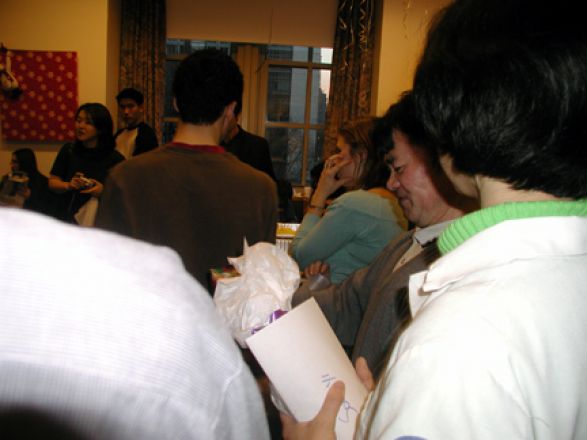 Students and faculty enjoy Holiday Party 2004.