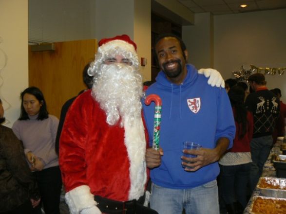 Students and faculty enjoy Holiday Party 2011.