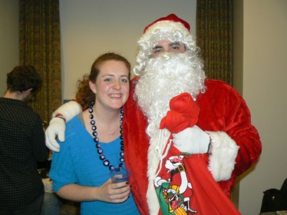 Students and faculty enjoy Holiday Party 2011.