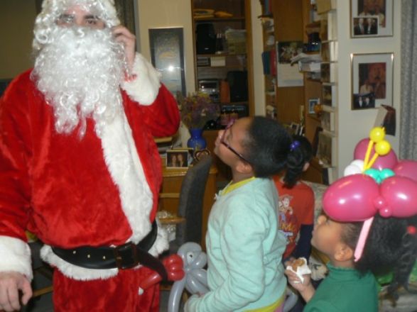 Students and faculty enjoy Holiday Party 2011.