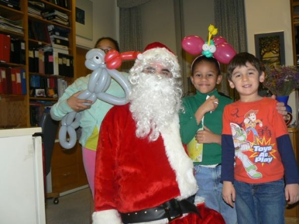 Students and faculty enjoy Holiday Party 2011.