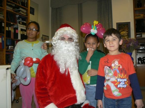 Students and faculty enjoy Holiday Party 2011.