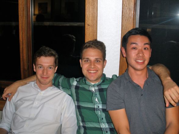 Students sitting on a couch. Students sitting on a couch.