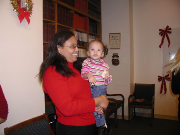 Students and faculty enjoy Holiday Party 2005.