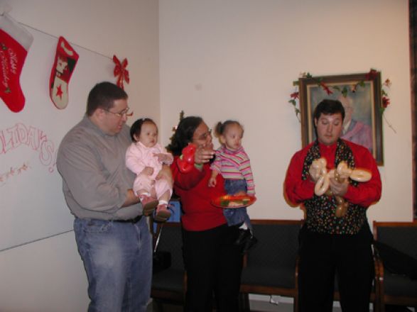 Students and faculty enjoy Holiday Party 2005.