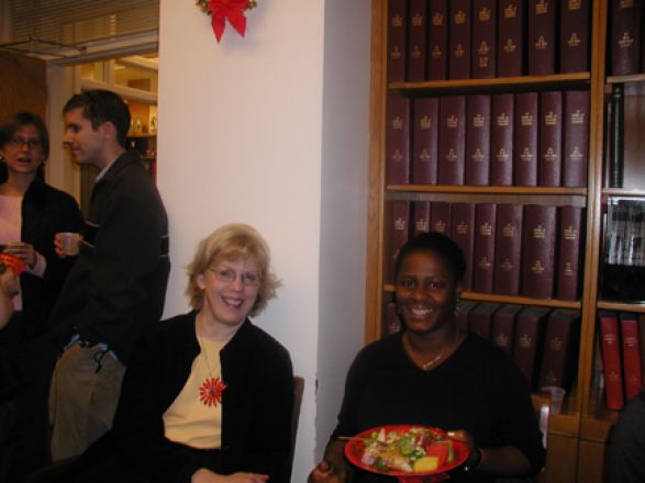 Students and faculty enjoy Holiday Party 2005.