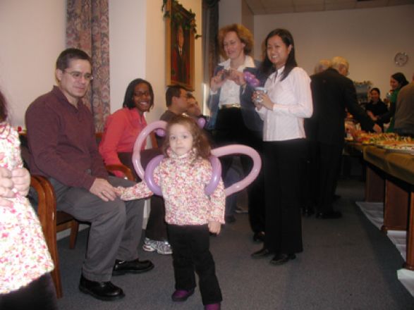 Students and faculty enjoy Holiday Party 2005.