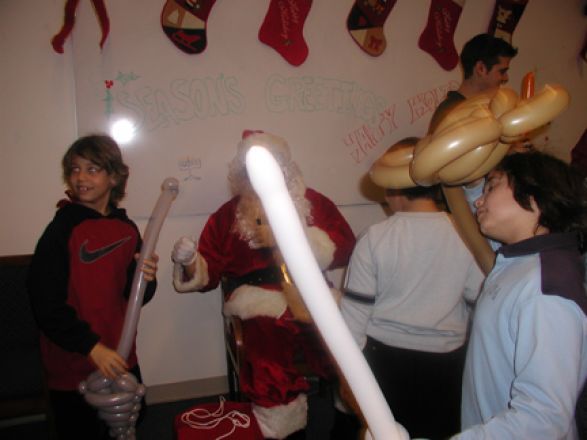 Students and faculty enjoy Holiday Party 2005.