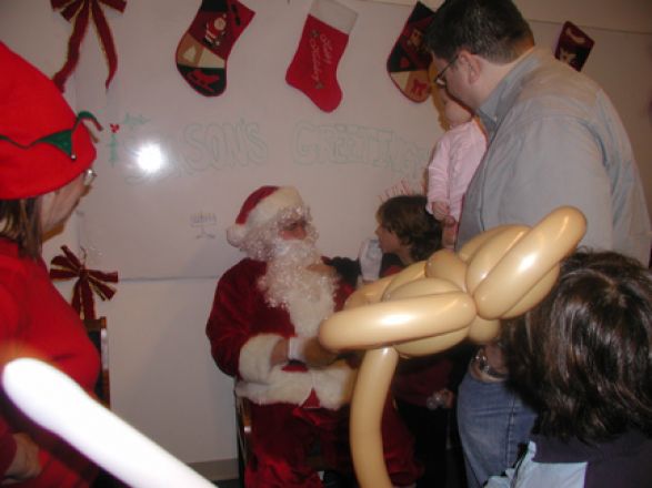 Students and faculty enjoy Holiday Party 2005.