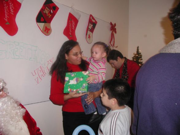 Students and faculty enjoy Holiday Party 2005.