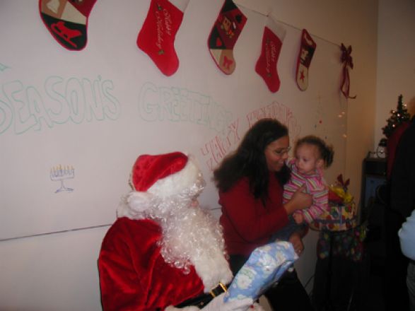 Students and faculty enjoy Holiday Party 2005.