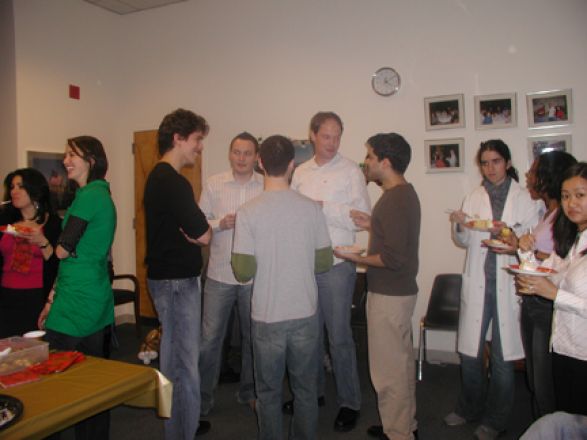 Students and faculty enjoy Holiday Party 2005.