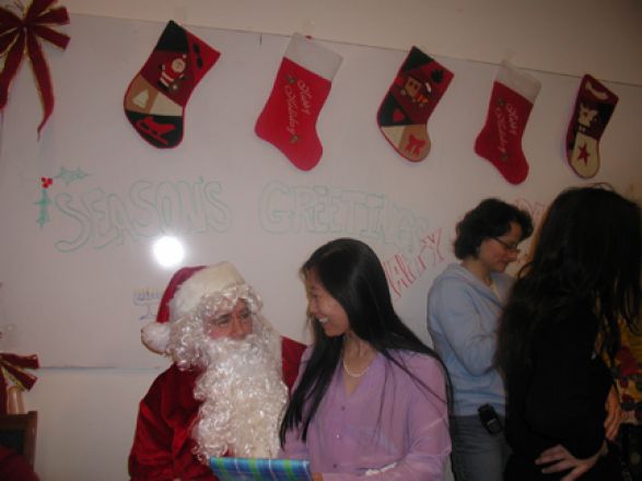 Students and faculty enjoy Holiday Party 2005.