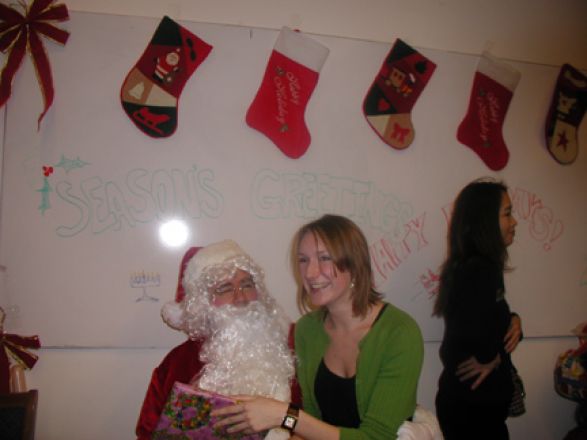 Students and faculty enjoy Holiday Party 2005. Students and faculty enjoy Holiday Party 2005.