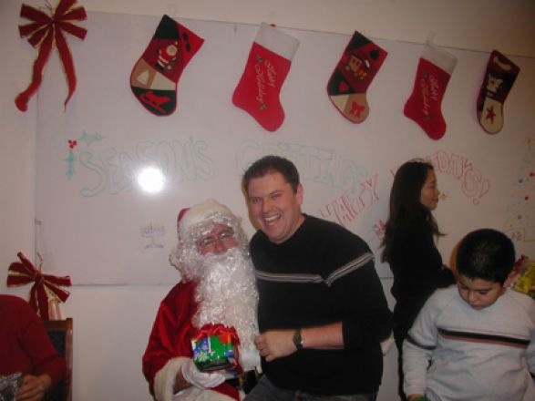 Students and faculty enjoy Holiday Party 2005.