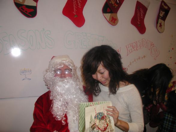 Students and faculty enjoy Holiday Party 2005.