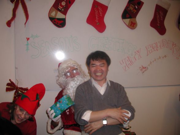 Students and faculty enjoy Holiday Party 2005.