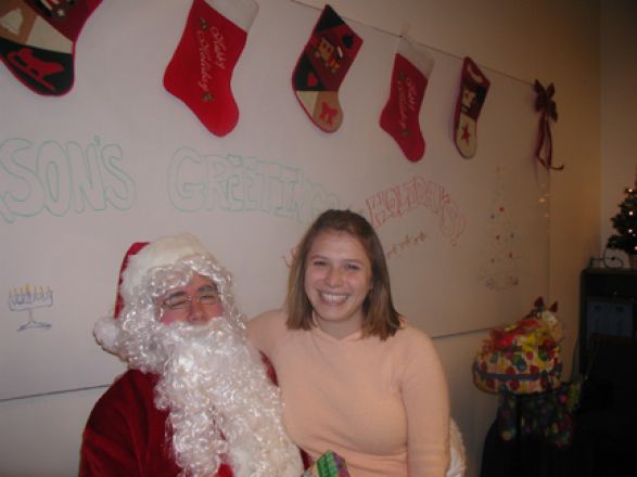 Students and faculty enjoy Holiday Party 2005.