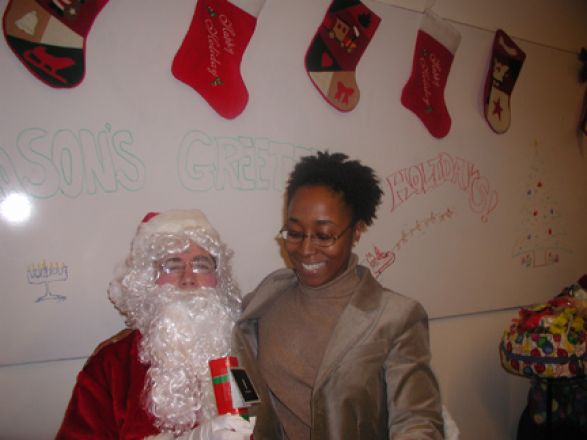 Students and faculty enjoy Holiday Party 2005.