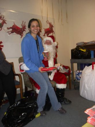 Students and faculty enjoy Holiday Party 2007.