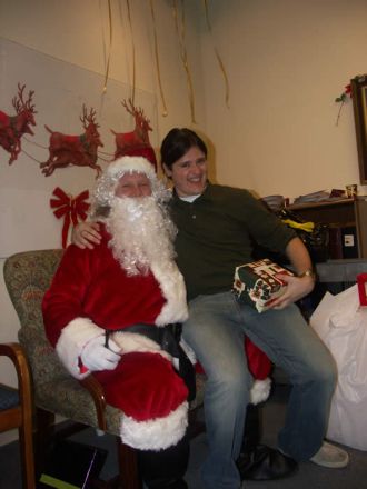 Students and faculty enjoy Holiday Party 2007.