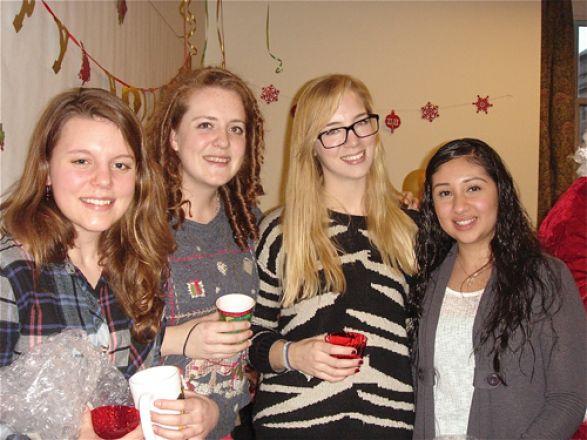 Students and faculty enjoy Holiday Party 2012.