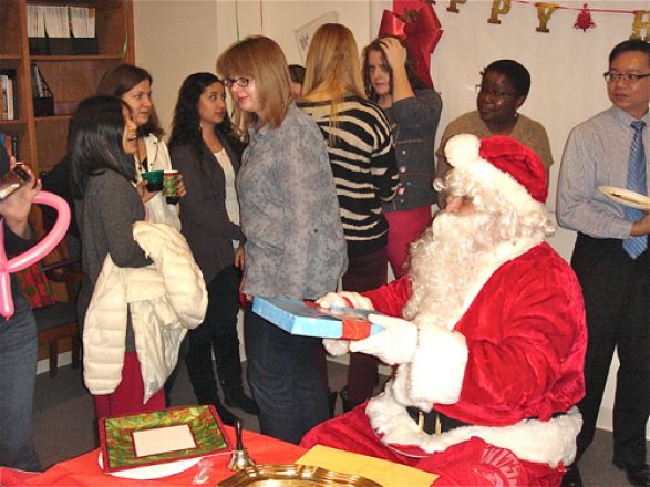 Students and faculty enjoy Holiday Party 2012.