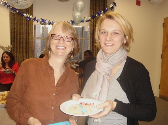 Students and faculty enjoy Holiday Party 2013.