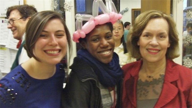 Students and faculty enjoy Holiday Party 2014.