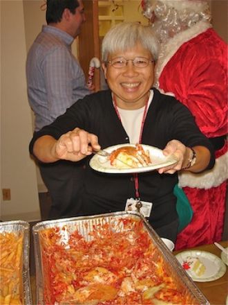 Students and faculty enjoy Holiday Party 2012.