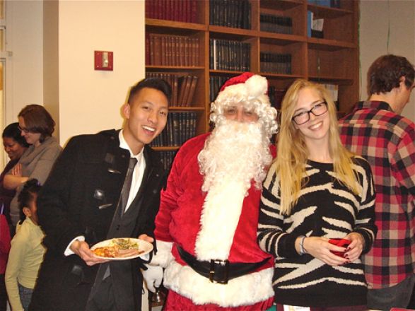 Students and faculty enjoy Holiday Party 2012.