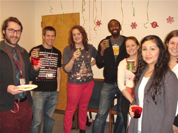 Students and faculty enjoy Holiday Party 2012.