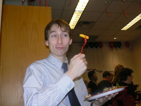 Students and faculty enjoy Holiday Party 2008.