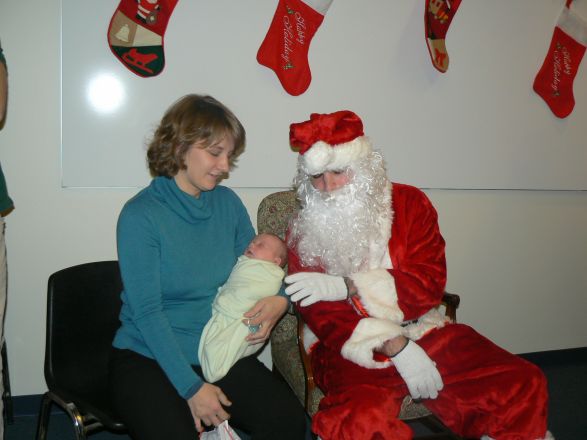 Students and faculty enjoy Holiday Party 2008.