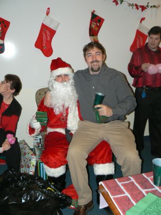 Students and faculty enjoy Holiday Party 2008.