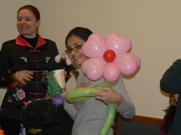 Students and faculty enjoy Holiday Party 2008.