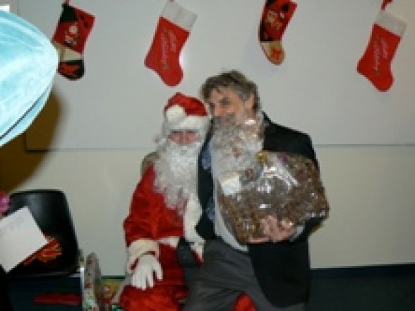 Students and faculty enjoy Holiday Party 2008.