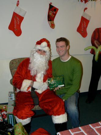 Students and faculty enjoy Holiday Party 2008.