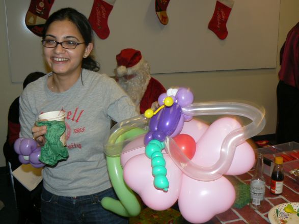 Students and faculty enjoy Holiday Party 2008.