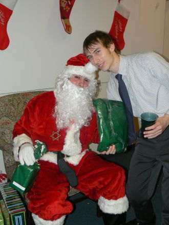 Students and faculty enjoy Holiday Party 2008.