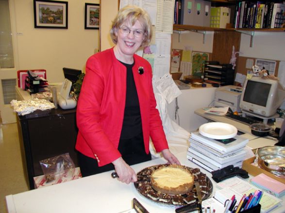 Students and faculty enjoy Holiday Party 2003.